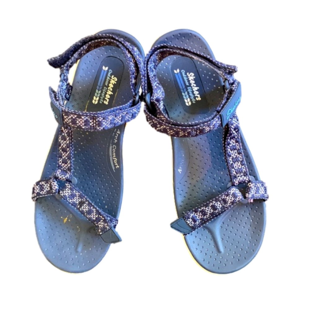 SKECHERS Reggae Cup Washable Knit Woven Gorpcore Hiking Sandal